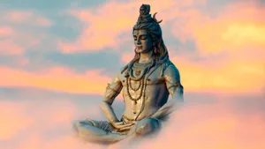 Mahadev On Pink Skies Wallpaper