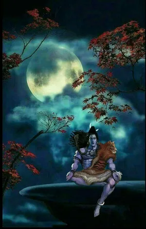 Mahakaal Meditating By Cliffs Hd Wallpaper