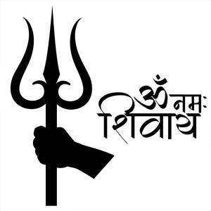 Mahakal Logo With Trishul Wallpaper