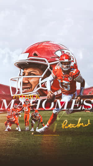 Mahomes On The Move Wallpaper