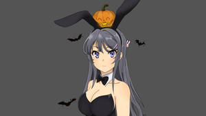 Mai Sakurajima Halloween Costume Wallpaper