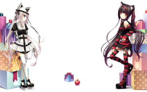 Maidand Catgirl Anime Characters Wallpaper