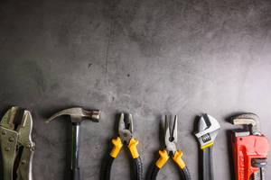 Maintenance Mechanic Tools Grey Stone Wallpaper