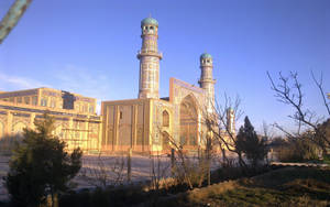 Majestic Afghanistan Herat Mosque Wallpaper