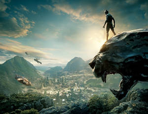 Majestic Black Panther In 4k Ultra Hd Darkness Wallpaper
