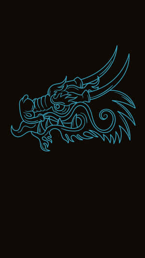 Majestic Blue Dragon Wallpaper