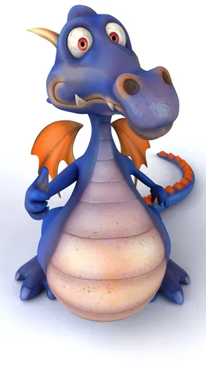 Majestic Blue Dragon Soaring Through The Skies Wallpaper