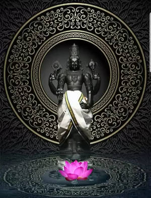 Majestic Image Of Lord Perumal Wallpaper