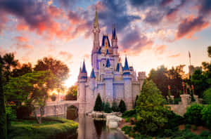 Majestic Kingdom Castle In A Mystical Landscape Wallpaper