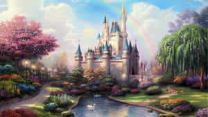 Majestic Kingdom With A Beautiful Sunset Wallpaper