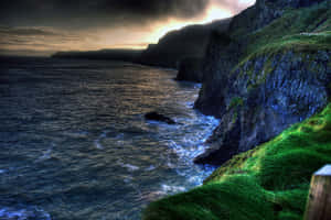 Majestic Landscape Of Ballintoy Ballycastle Coast, Northern Ireland Wallpaper