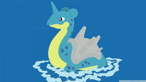 Majestic Lapras Sailing In The Dusk Wallpaper