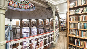 Majestic Linderman Library At Lehigh University Wallpaper