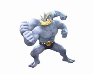 Majestic Machamp In 3d Style Wallpaper