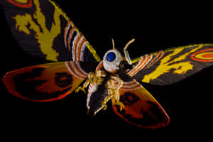 Majestic Mothra Soaring Through The Night Sky Wallpaper