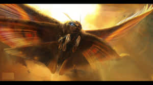 Majestic Mothra Spreading Its Wings Wallpaper
