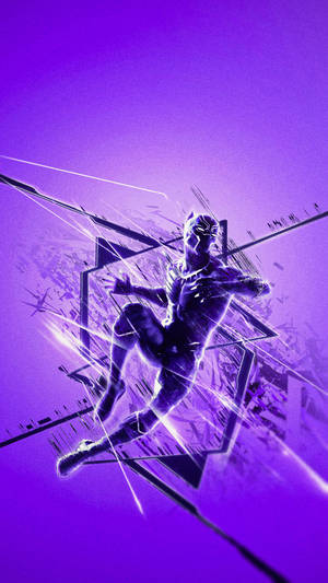 Majestic Purple Black Panther On Android Wallpaper Wallpaper