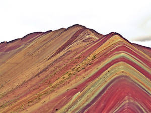 Majestic Rainbow Mountain In Cusco, Peru Wallpaper