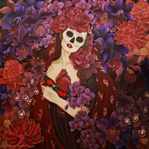 Majestic Santa Muerte – The Holy Death Wallpaper