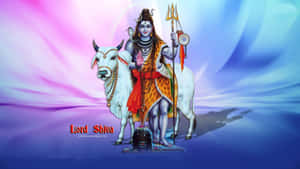 Majestic Shiva Statue At Night Wallpaper