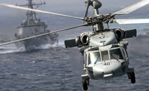 Majestic Sikorsky Hh-60 Pave Hawk Helicopter Taking Off Wallpaper