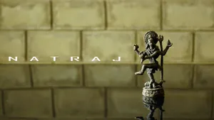Majestic Stone Figurine Of Nataraja Wallpaper