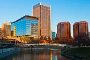 Majestic Sunset Over Richmond Skyline Wallpaper