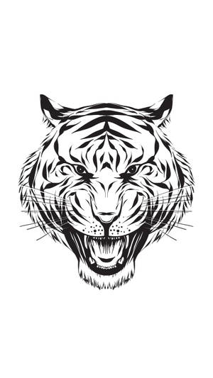 Majestic Tiger Head Hd Tattoo Design Wallpaper