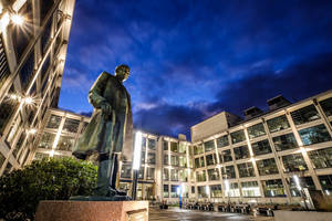 Majestic View Of A Historic Building At Wake Forest University Wallpaper