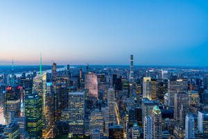 Majestic View Of Manhattan Buildings In New York Hd Wallpaper