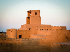 Majestic View Of The Kuhna Ark Fortress In Khiva Wallpaper