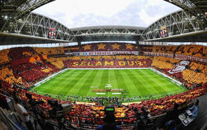 Majestic View Of Turk Telekom Arena Football Stadium Wallpaper