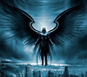 Majestic Wings Of Lucifer Wallpaper