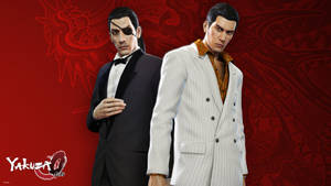 Majima Goro, A Character From The Popular Yakuza Series Wallpaper