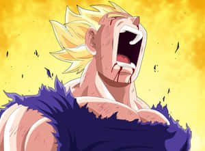 Majin Vegeta Screaming Wallpaper