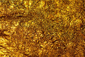 Make A Bold Statement With Metallic Gold Wallpaper