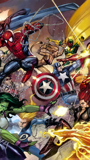 Make A Statement With The Marvel Iphone 11. Wallpaper