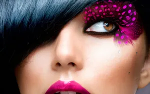 Makeup Butterfly Inspired Lashes Wallpaper