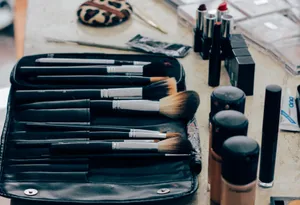 Makeup, Cosmetics, Brushes, Lipstick Wallpaper