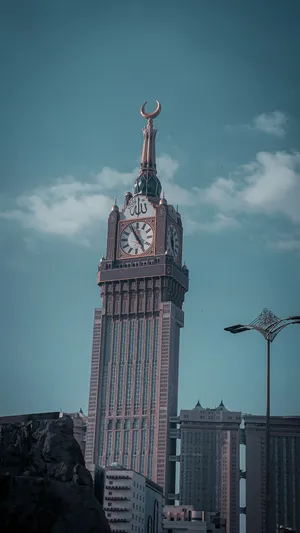 Makkah Madina Clock Royal Tower Wallpaper