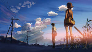 Makoto Shinkai Anime Aesthetic Laptop Wallpaper