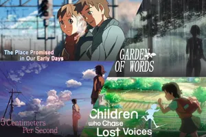 Makoto Shinkai Anime Film Posters Wallpaper