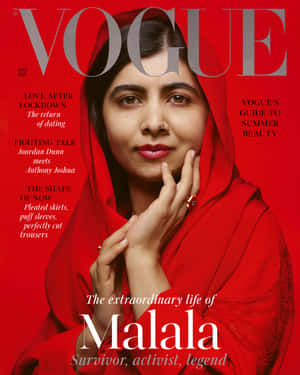 Malala Yousafzai Vogue Cover July2021 Wallpaper