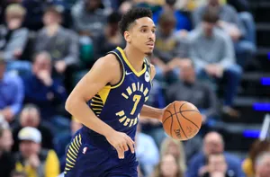 Malcolm Brogdon Dribbling The Ball Wallpaper