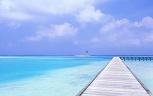Maldives Beach Ocean Desktop Wallpaper