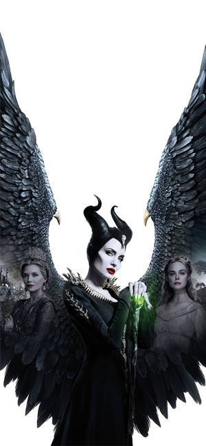 Maleficent With Aurora And The Queen Wallpaper