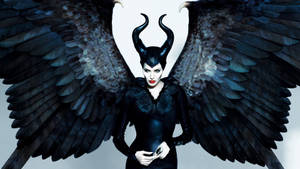 Maleficent With Wings Open Wallpaper