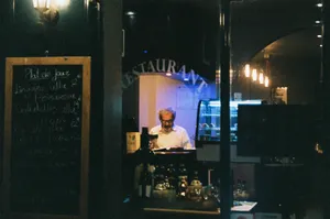 Man Accounting Restaurant Sales Wallpaper