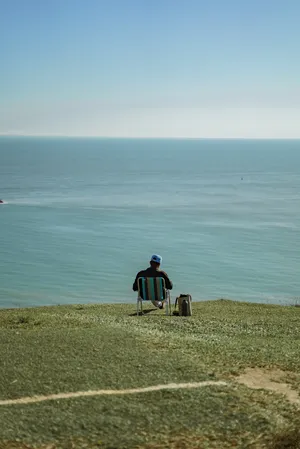 Man Aesthetic Solitude Wallpaper