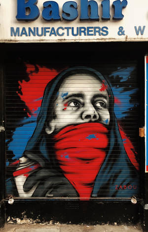 Man Hoodie Mask Street Art Wallpaper